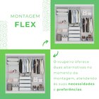 Guarda-roupa 4 Gavetas 6 Portas Com Espelho Lisboa Branco