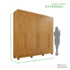 Guarda-roupa 4 Gavetas 6 Portas Com Pés Lisboa Cinamomo