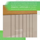 Guarda-roupa 4 Gavetas 6 Portas Lisboa Cinamomo / Off White