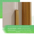 Guarda-roupa 4 Gavetas 6 Portas Lisboa Cinamomo / Off White