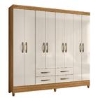 Guarda Roupa 4 Gavetas 8 Portas Orlando Freijó Off White