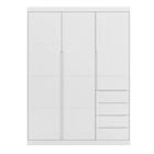 Guarda Roupa 4 Gavetas E 3 Portas Philadelphia Branco