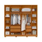 Guarda Roupa 4 Gavetas Espelho Lui Cinamomo