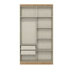 Guarda-roupa 4 Portas 120cm X 220cm Milan Capuccino \ Off Whi