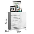 Guarda Roupa 4 Portas 2030240 E Cômoda 2004145 Armoveis