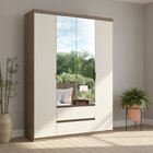 Guarda-roupa 4 Portas 2 Gavetas 100% Mdf 168cm X 230cm Nobre