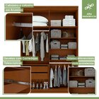 Guarda-roupa 4 Portas 2 Gavetas 100% Mdf Alonzo Com Espelho