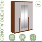 Guarda-roupa 4 Portas 2 Gavetas 100% Mdf Alonzo Com Espelho