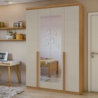 Guarda-roupa 4 Portas 2 Gavetas 100% Mdf Alonzo Com Espelho A