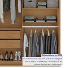 Guarda-roupa 4 Portas 2 Gavetas 100% Mdf Alonzo Com Pés Amênd