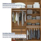 Guarda-roupa 4 Portas 2 Gavetas 100% Mdf Alonzo Com Pés Amênd