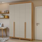 Guarda-roupa 4 Portas 2 Gavetas 100% Mdf Alonzo Com Pés Amênd