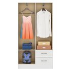 Guarda-roupa 4 Portas 2 Gavetas Branco
