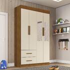 Guarda-roupa 4 Portas 2 Gavetas Com Espelho New Verona Sallêt