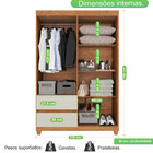 Guarda Roupa 4 Portas 2 Gavetas Dubai Plus Imop Móveis