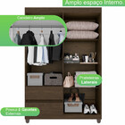 Guarda Roupa 4 Portas 2 Gavetas Dubai Plus Imop Móveis