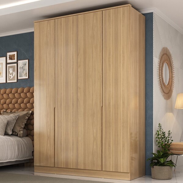 Guarda Roupa 4 Portas 2 Gavetas Logan