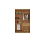 Guarda-roupa 4 Portas 2 Gavetas Mdf London Naturalle