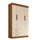 Guarda-roupa 4 Portas 2 Gavetas New Verona Salleto Cinamomo-o