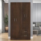 Guarda-roupa 4 Portas 2 Gavetas Rústico