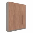 Guarda Roupa 4 Portas 2 Gavetas San Diego  Damasco/nogal Manc