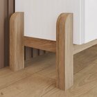 Guarda-roupa 4 Portas 2 Gavetas Ternura Branco/jequitibá Hp