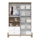 Guarda-roupa 4 Portas 2 Gavetas Ternura Branco/jequitibá Hp