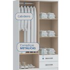 Guarda-roupa 4 Portas 2 Gavetas Tóquio Branco Line