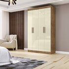 Guarda Roupa 4 Portas 2 Gavetas Total Mdp Paris Espresso Móve