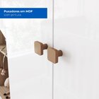 Guarda-roupa 4 Portas 2 Gavetas Yuri Espresso Móveis Branco E