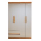 Guarda-roupa 4 Portas 2 Gavetas Zeus