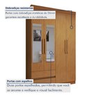 Guarda-roupa 4 Portas 2 Gavetas Zeus Com Espelho