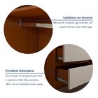 Guarda-roupa 4 Portas 2 Gavetas Zeus Com Espelho Frassino/off