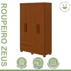 Guarda-roupa 4 Portas 2 Gavetas Zeus Com Pés