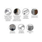 Guarda Roupa 4 Portas 3 Gavetas 159,2 Cm Com Vidro Reflecta P