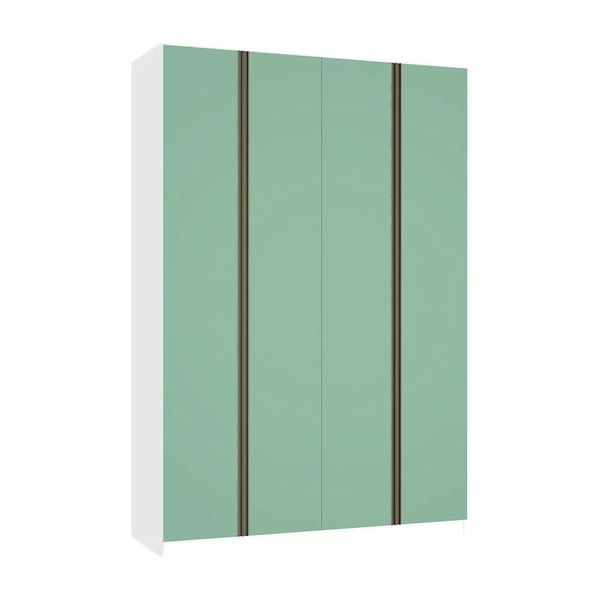 Guarda Roupa 4 Portas 3 Gavetas 159 2 Cm Prime Luciane Móveis