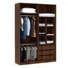 Guarda Roupa 4 Portas 3 Gavetas 159 Cm Prime Luciane Móveis -