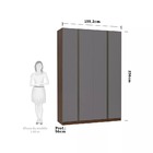 Guarda Roupa 4 Portas 3 Gavetas 159 Cm Prime Luciane Móveis -