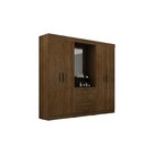 Guarda Roupa 4 Portas 3 Gavetas Belém Brauna