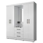 Guarda Roupa 4 Portas 3 Gavetas Caiobá 4.3 - Pr Móveis