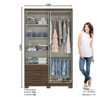 Guarda Roupa 4 Portas 3 Gavetas Caju Henn