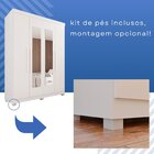 Guarda-roupa 4 Portas 3 Gavetas Com Espelho New Malibu Espres