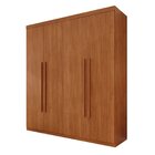 Guarda-roupa 4 Portas 3 Gavetas Fenix Espresso Móveis Cinamomo