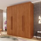 Guarda-roupa 4 Portas 3 Gavetas Fenix Espresso Móveis Cinamomo