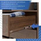 Guarda-roupa 4 Portas 3 Gavetas Fenix Espresso Móveis Imbuia