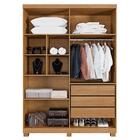 Guarda Roupa 4 Portas 3 Gavetas Lisboa Benetil Cinamomo