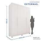 Guarda-roupa 4 Portas 3 Gavetas New Malibu Espresso Móveis Br