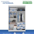 Guarda-roupa 4 Portas 3 Gavetas New Malibu Espresso Móveis Br