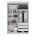 Guarda-roupa 4 Portas 3 Gavetas New Malibu Espresso Móveis Br