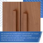 Guarda-roupa 4 Portas 3 Gavetas New Malibu Espresso Móveis Ci